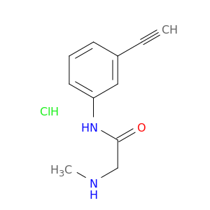 乙酰胺,N-(3-乙炔基苯基)-2-(甲基氨基)-,盐酸盐(1：1)
