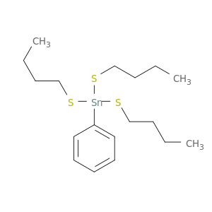 Stannane, tris(butylthio)phenyl-