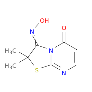 5H-Thiazolo[3,2-a]pyrimidine-3,5(2H)-dione, 2,2-dimethyl-, 3-oxime