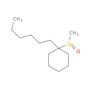 Cyclohexane, 1-hexyl-1-(methylseleninyl)-