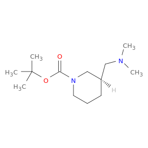 1-Piperidinecarboxylicacid, 3-[(dimethylamino)methyl]-, 1,1-dimethylethyl ester, (3R)-