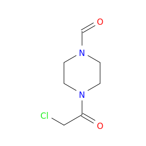 1-Piperazinecarboxaldehyde, 4-(chloroacetyl)- (9CI)