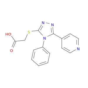 2-((4-Phenyl-5-(pyridin-4-yl)-4H-1,2,4-triazol-3-yl)thio)acetic acid