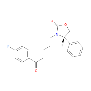 2-Oxazolidinone, 3-[5-(4-fluorophenyl)-5-oxopentyl]-4-phenyl-, (S)-