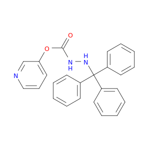 Hydrazinecarboxylic acid, 2-(triphenylmethyl)-, 3-pyridinyl ester