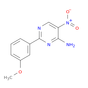 4-Pyrimidinamine, 2-(3-methoxyphenyl)-5-nitro-