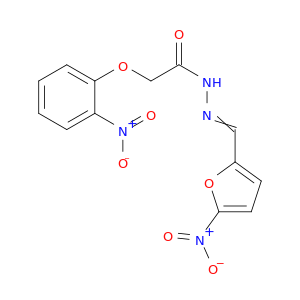 N-[(5-NITRO-2-FURYL)METHYLIDENEAMINO]-2-(2-NITROPHENOXY)ACETAMIDE