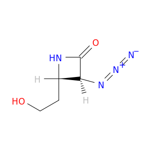 2-Azetidinone, 3-azido-4-(2-hydroxyethyl)-, trans-