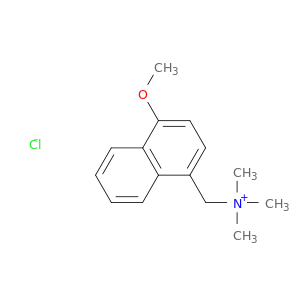 1-Naphthalenemethanaminium, 4-methoxy-N,N,N-trimethyl-, chloride