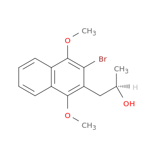 2-Naphthaleneethanol,3-bromo-1,4-dimethoxy-a-methyl-, (aR)-