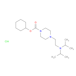 1-Piperazinecarboxylicacid, 4-[2-[bis(1-methylethyl)amino]ethyl]-, cyclohexyl ester, hydrochloride(1:1)