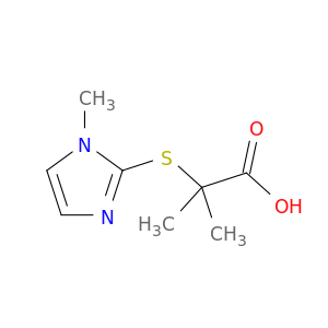 2-METHYL-2-(1-METHYLIMIDAZOL-2-YL)SULFANYL-PROPANOIC ACID