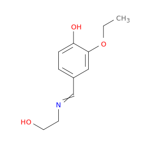 Phenol, 2-ethoxy-4-[[(2-hydroxyethyl)imino]methyl]-