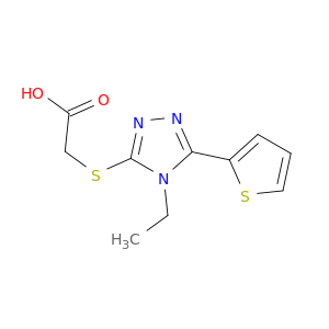 2-{[4-Ethyl-5-(thiophen-2-yl)-4H-1,2,4-triazol-3-yl]sulfanyl}acetic acid