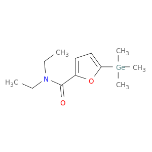 2-Furancarboxamide, N,N-diethyl-5-(trimethylgermyl)-