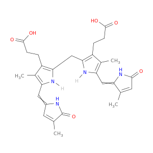 21H-Biline-8,12-dipropanoicacid, 1,10,19,22,23,24-hexahydro-2,7,13,17-tetramethyl-1,19-dioxo- (9CI)