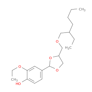Phenol, 2-ethoxy-4-[4-[[(2-ethylhexyl)oxy]methyl]-1,3-dioxolan-2-yl]-