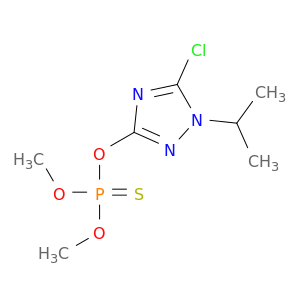 Phosphorothioic acid, O-(5-chloro-1-(1-methylethyl)-1H-1,2,4-triazol-3-yl) O,O-dimethyl ester