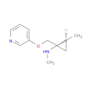 Cyclopropanamine, N,2-dimethyl-1-[(3-pyridinyloxy)methyl]-, (1S,2S)-