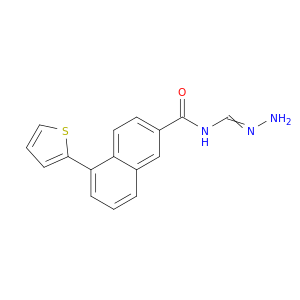 2-Naphthalenecarboxamide, N-(aminoiminomethyl)-5-(2-thienyl)-