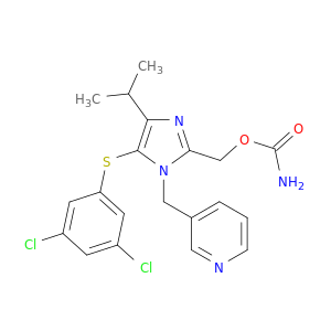 {5-[(3,5-dichlorophenyl)sulfanyl]-4-(1-methylethyl)-1-(pyridin-3-ylmethyl)-1h-imidazol-2-yl}methyl carbamate