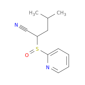 Pentanenitrile, 4-methyl-2-(2-pyridinylsulfinyl)-
