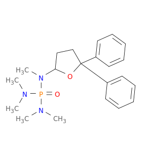 Phosphoric triamide, pentamethyl(tetrahydro-5,5-diphenyl-2-furanyl)-
