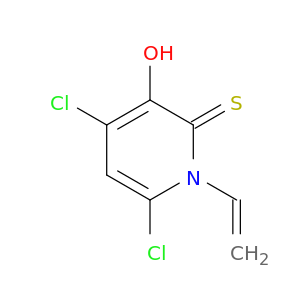 2(1H)-Pyridinethione, 4,6-dichloro-1-ethenyl-3-hydroxy-