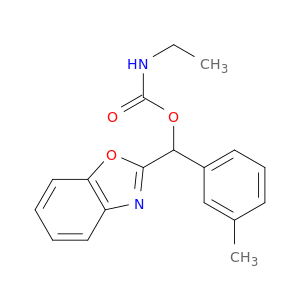 Carbamic acid, ethyl-,2-benzoxazolyl(3-methylphenyl)methyl ester (9CI)