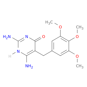 4(1H)-Pyrimidinone, 2,6-diamino-5-[(3,4,5-trimethoxyphenyl)methyl]-