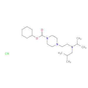 1-Piperazinecarboxylicacid, 4-[2-[(1-methylethyl)(2-methylpropyl)amino]ethyl]-, cyclohexyl ester,hydrochloride (1:1)