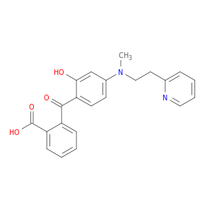 Benzoic acid, 2-[2-hydroxy-4-[methyl[2-(2-pyridinyl)ethyl]amino]benzoyl]-
