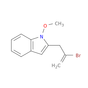 1H-Indole, 2-(2-bromo-2-propen-1-yl)-1-methoxy-