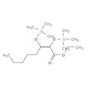 2-Octenoic acid, 2,3-bis[(trimethylsilyl)oxy]-, ethyl ester