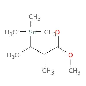 Butanoic acid, 2-methyl-3-(trimethylstannyl)-, methyl ester