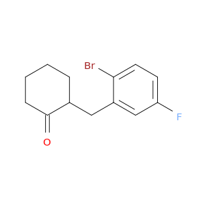 2-(2-bromo-5-fluorobenzyl)cyclohexanone