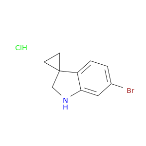 6'-Bromo-1',2'-dihydrospiro[cyclopropane-1,3'-indole] hydrochloride