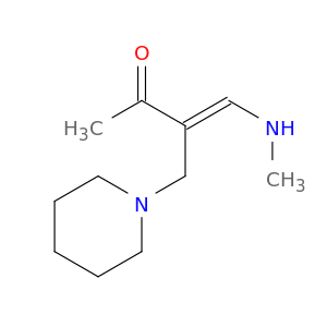 3-Buten-2-one, 4-(methylamino)-3-(1-piperidinylmethyl)-, (E)-