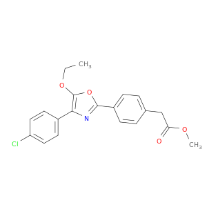 METHYL 4-(4-(4-CHLOROPHENYL)-5-ETHOXY-2-OXAZOLYL)BENZENEACETATE