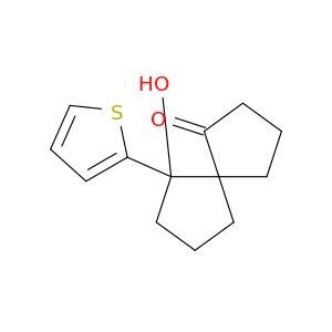 Spiro[4.4]nonan-1-one, 6-hydroxy-6-(2-thienyl)-