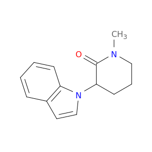 2-Piperidinone, 3-(1H-indol-1-yl)-1-methyl-