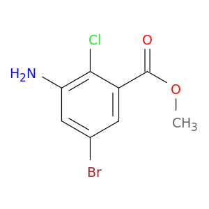3-氨基-5-溴-2-氯苯甲酸甲酯