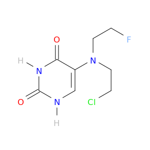 2,4(1H,3H)-Pyrimidinedione,5-[(2-chloroethyl)(2-fluoroethyl)amino]-