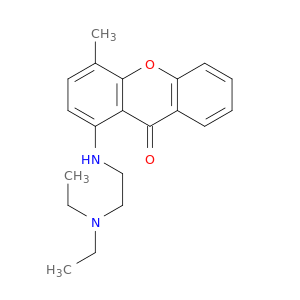 9h-xanthen-9-one, 1-((2-(diethylamino)ethyl)amino)-4-methyl-