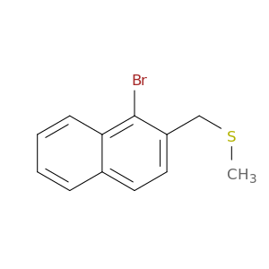Naphthalene, 1-bromo-2-[(methylthio)methyl]-
