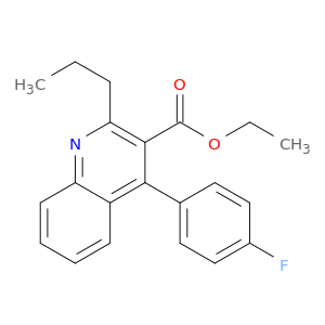 3-Quinolinecarboxylic acid, 4-(4-fluorophenyl)-2-propyl-, ethyl ester