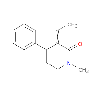 2-Piperidinone, 3-ethylidene-1-methyl-4-phenyl-
