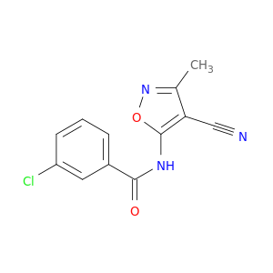 Benzamide,3-chloro-N-(4-cyano-3-methyl-5-isoxazolyl)-