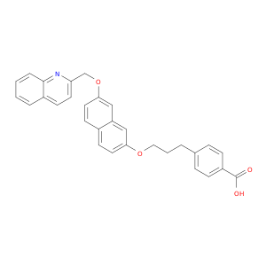 Benzoic acid, 4-[3-[[7-(2-quinolinylmethoxy)-2-naphthalenyl]oxy]propyl]-