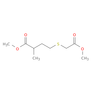 Butanoic acid, 4-[(2-methoxy-2-oxoethyl)thio]-2-methyl-, methyl ester